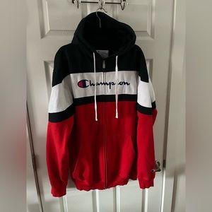 Champion classic cotton men’s zipper up hoodie size X-Large, perfect condition